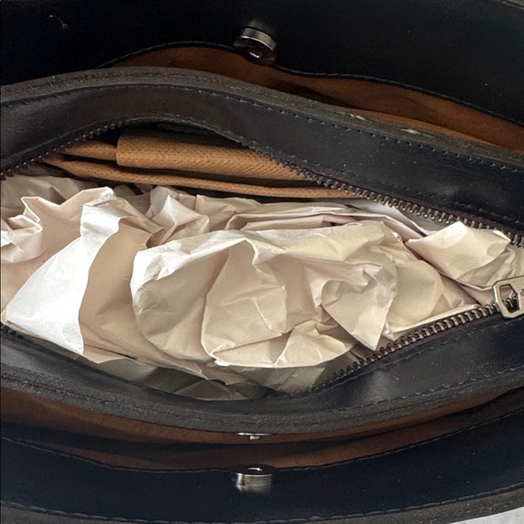 Patricia Nash Rienzo Floral Black Leather Peruvian Painting Shoulder Handbag - Picture 12 of 16